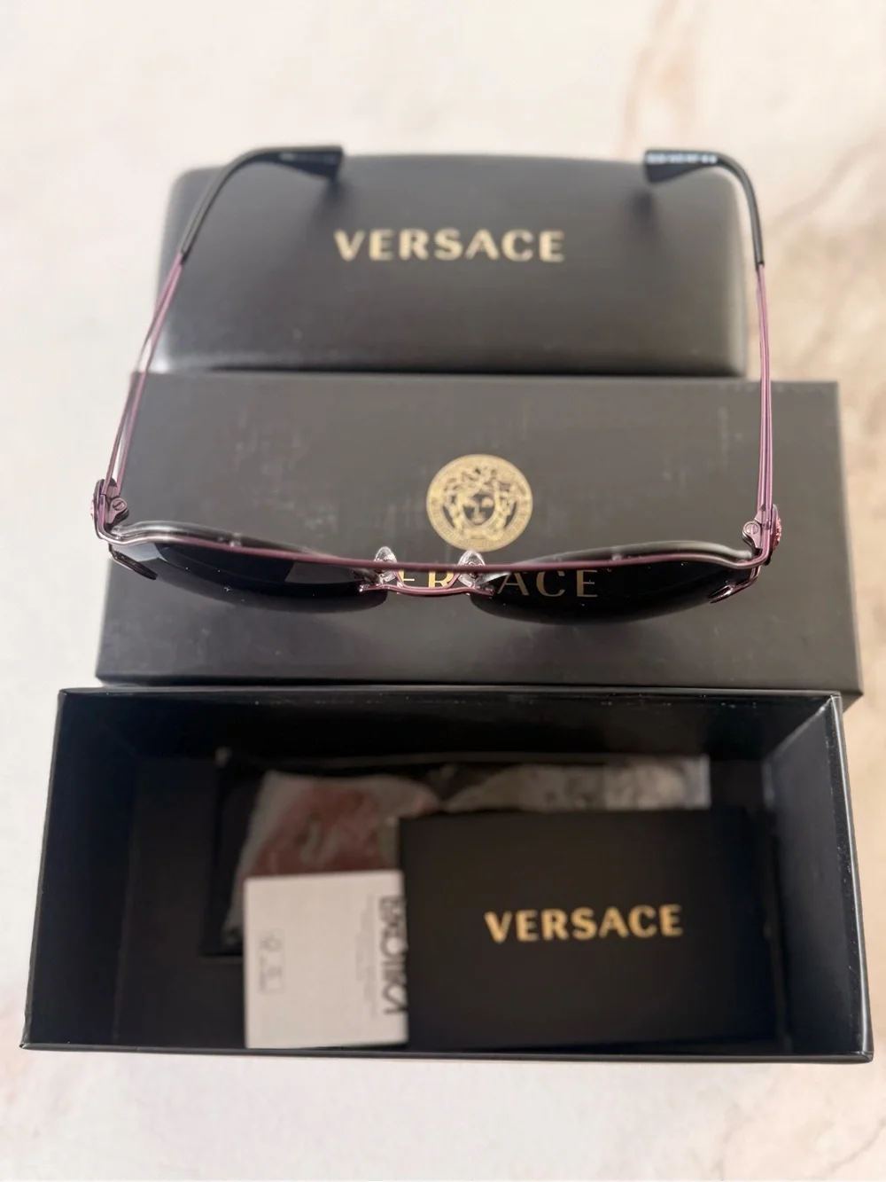 Versace round frame